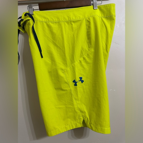 Under Armour Neon Yellow Board Shorts - Picture 3 of 5